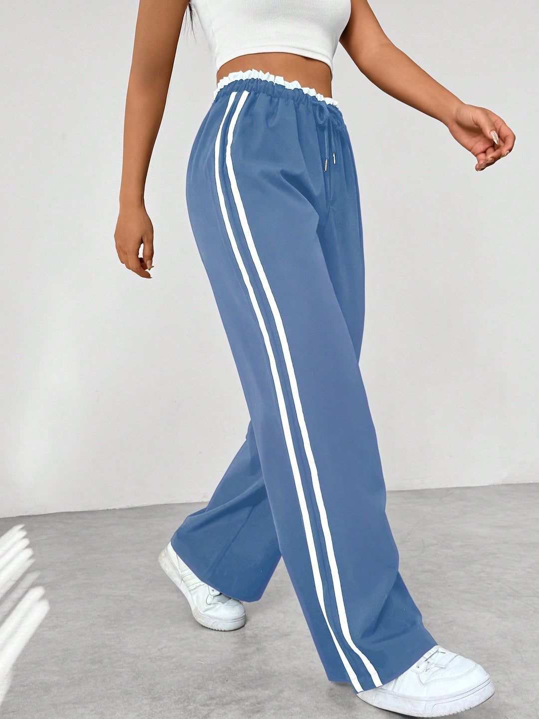 Emma & Lilly - Trendy Sporty Wide Trousers