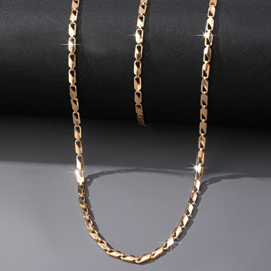 Gold Necklace and Bracelet Duo