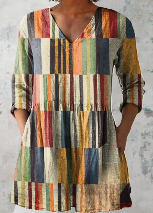 Chloe | Long Blouse with V-Neck