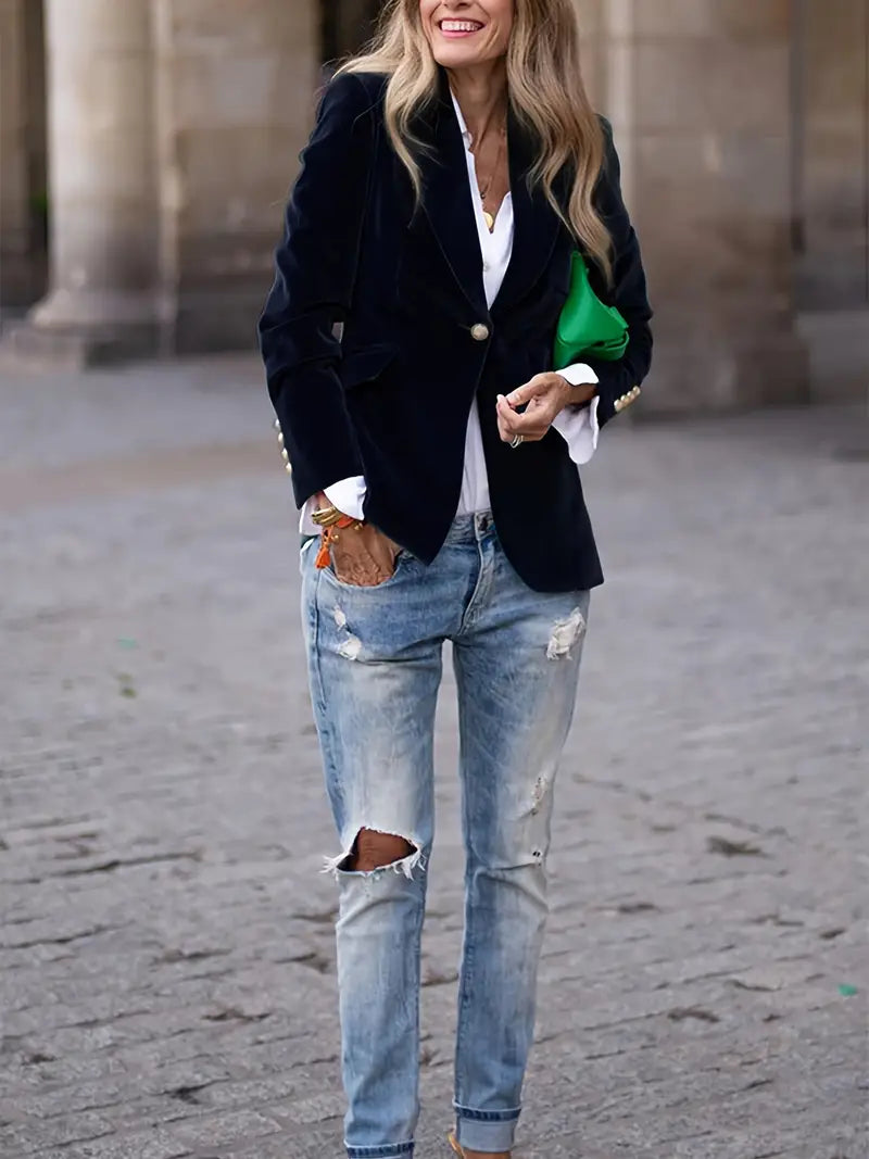 JULISSA | Elegant Velour Jacket