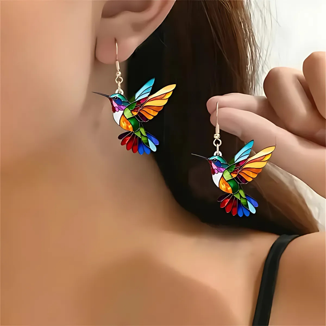 Mary™ | Hummingbird Jewelry Set: Necklace & Earrings