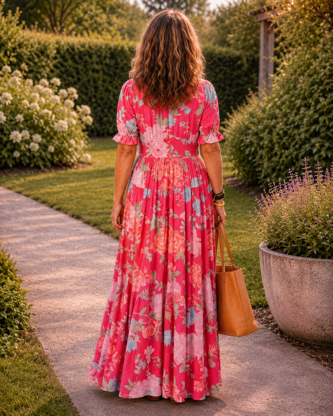 The Rosalie Floral V-Neck Floral Maxi Dress
