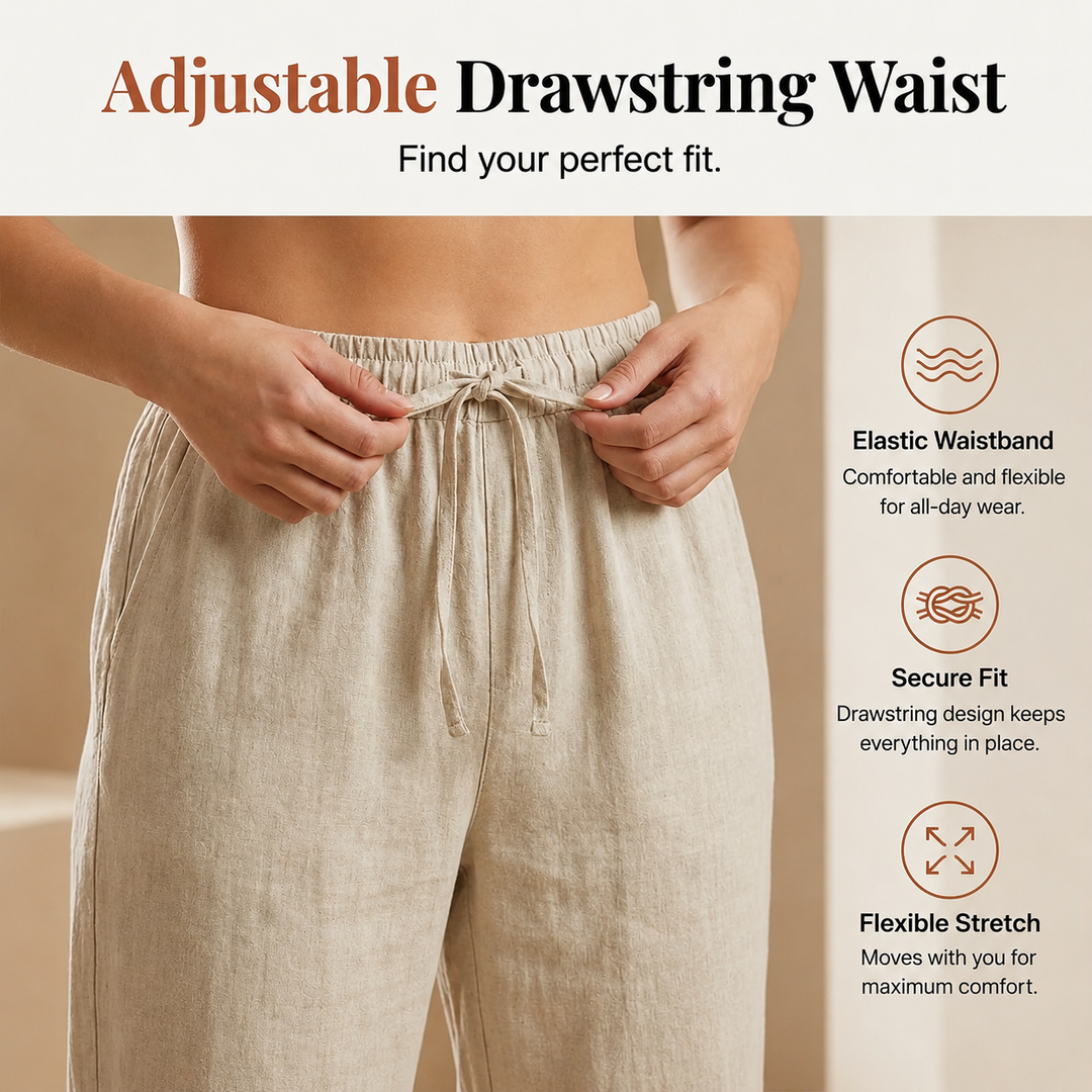 Laluna® | Cotton Linen Relaxed Shorts