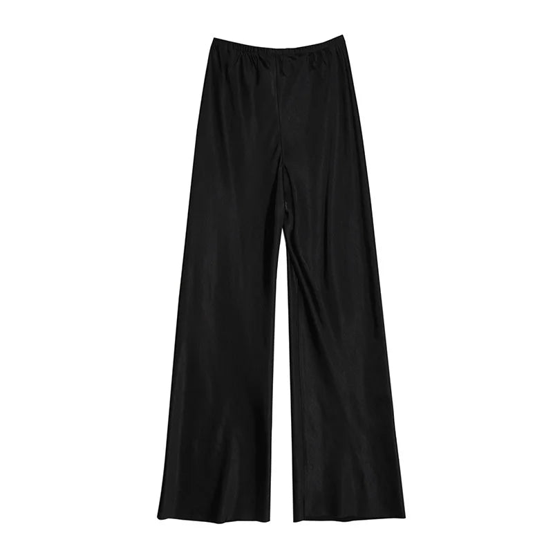 Emma & Lilly| Satin Trousers with Wide Legs