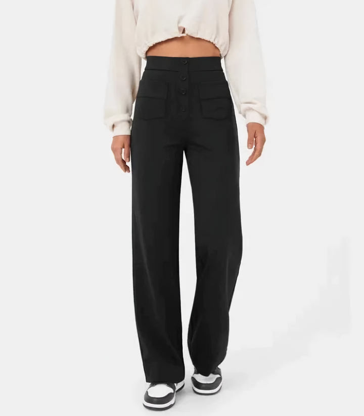 Emma & Lilly | High-waisted stretch trousers
