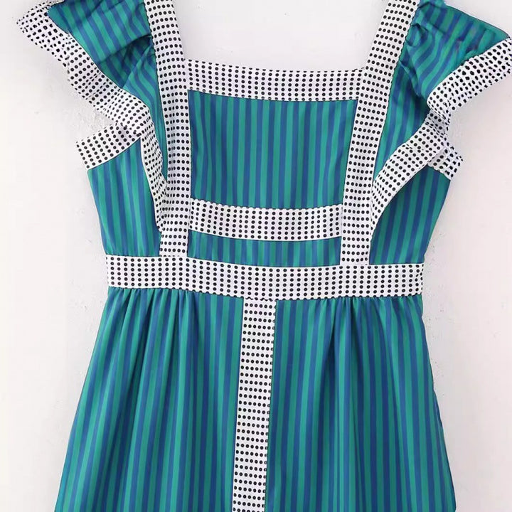 Dianne | Retro Striped Maxi Dress