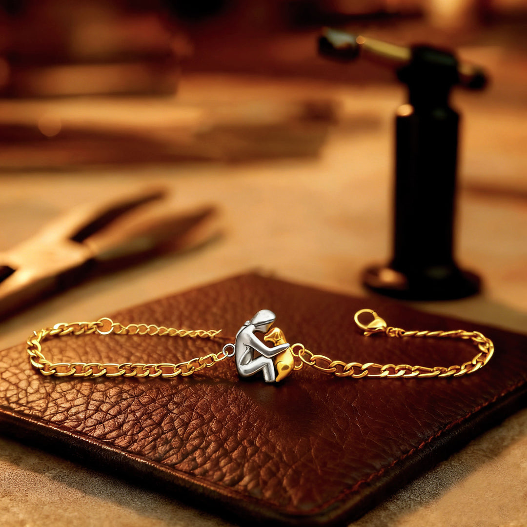Dog Lover Hug Pendant Necklace | Free Gift