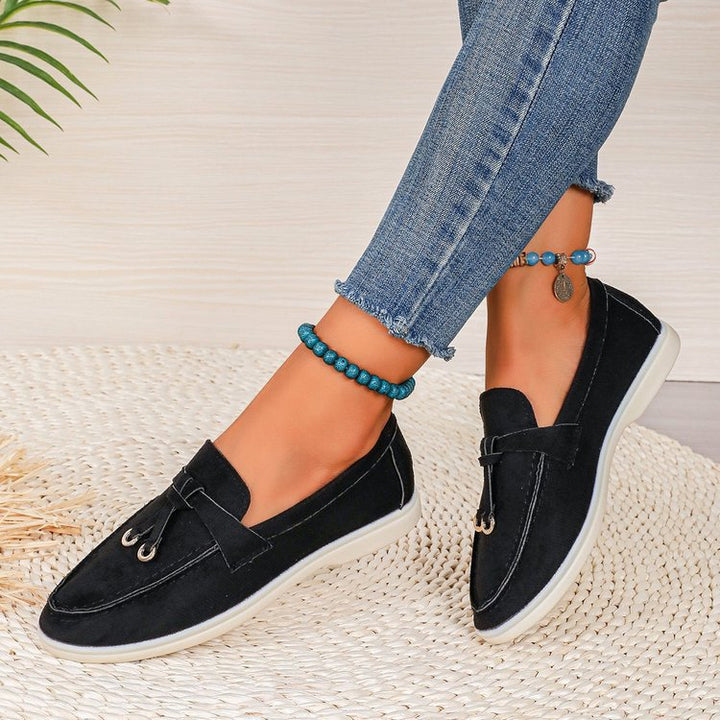 Elara™ Versatile Suede Flat Loafers
