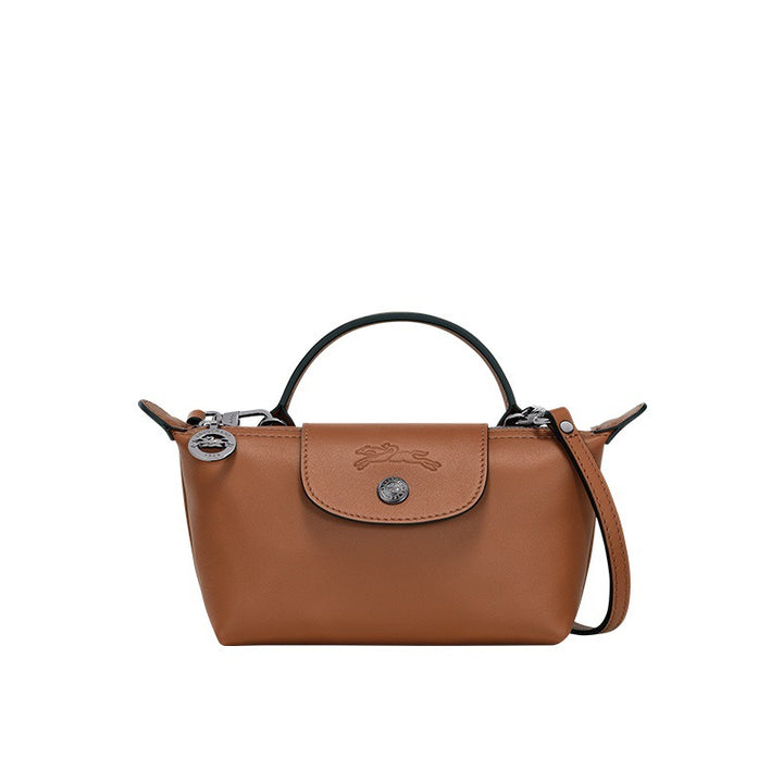 Mini Leather Top Handle Crossbody Bag