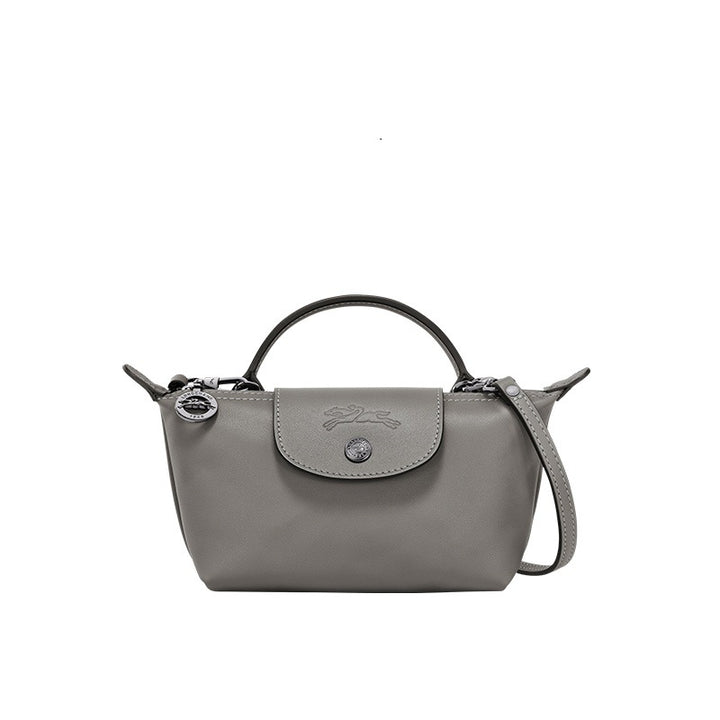 Mini Leather Top Handle Crossbody Bag