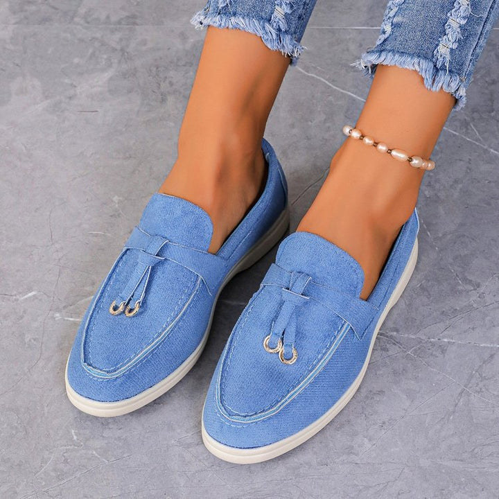 Elara™ Versatile Suede Flat Loafers