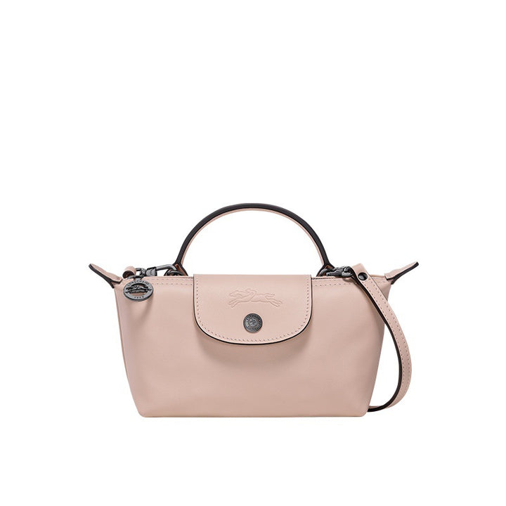 Mini Leather Top Handle Crossbody Bag