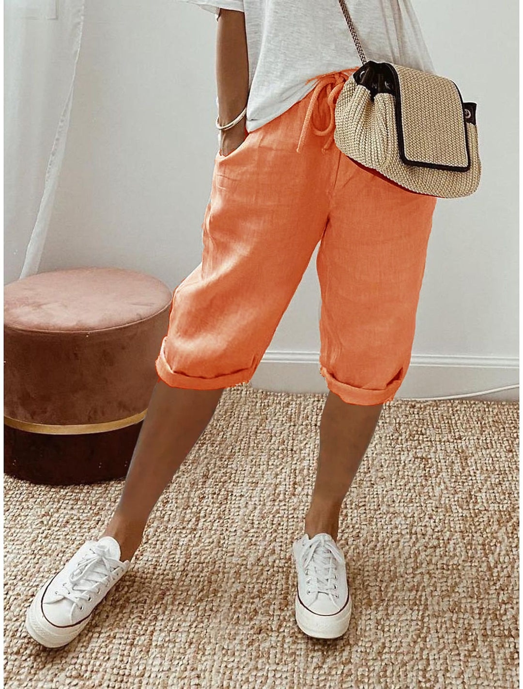 Laluna® | Cotton Linen Relaxed Shorts