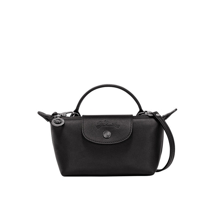 Mini Leather Top Handle Crossbody Bag