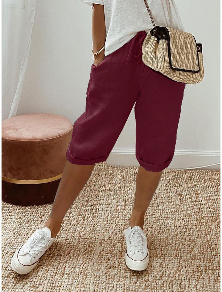 Laluna® | Cotton Linen Relaxed Shorts