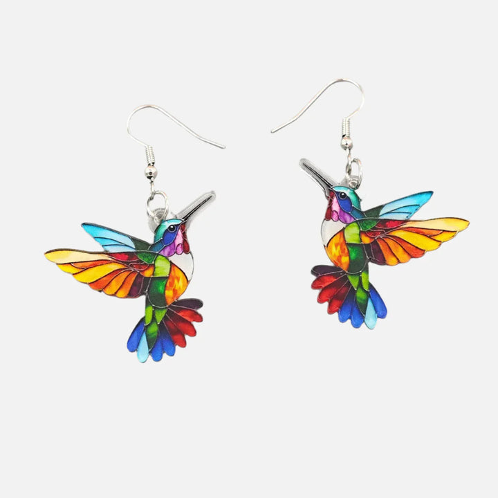 Eli™ | Hummingbird Design Hanging Earrings