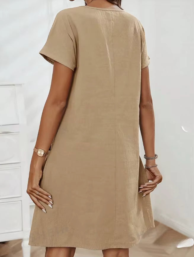 Evelyn Cotton Pocket Dress