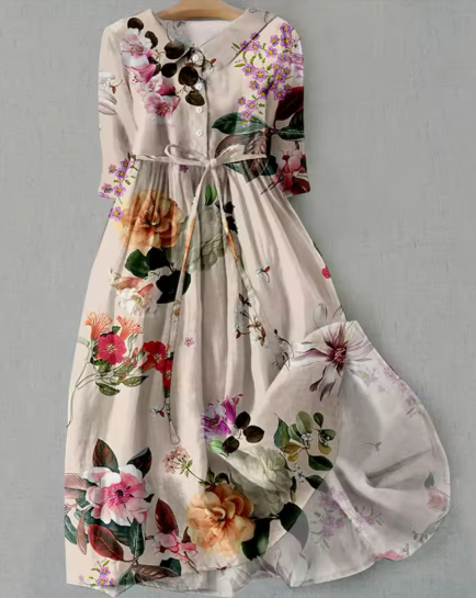 Women's Summer Lace-Up Waist Dress - Timeless Comfort & Style
