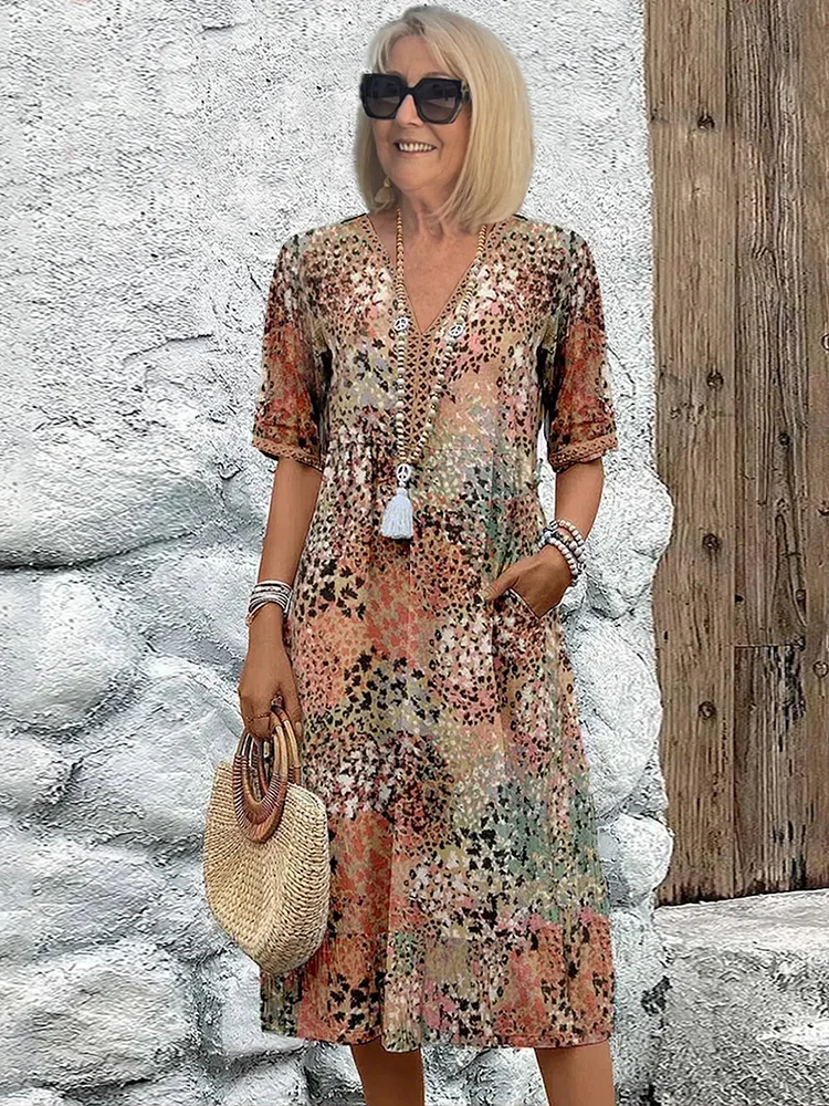 Serenade – Elegant Fluid Midi Dress