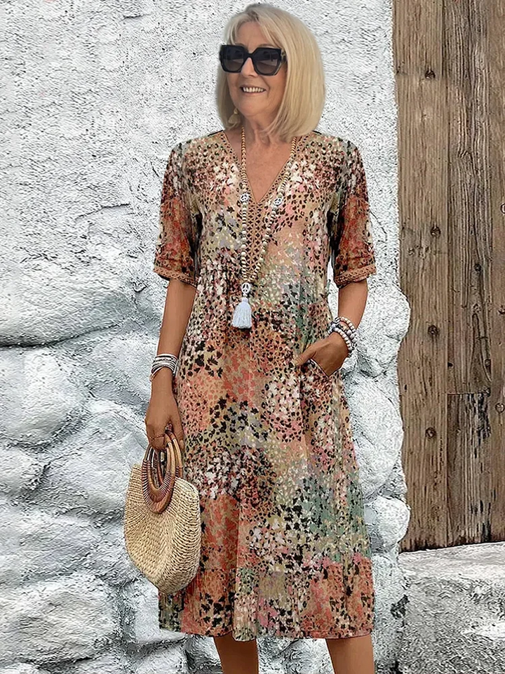 Serenade – Elegant Fluid Midi Dress