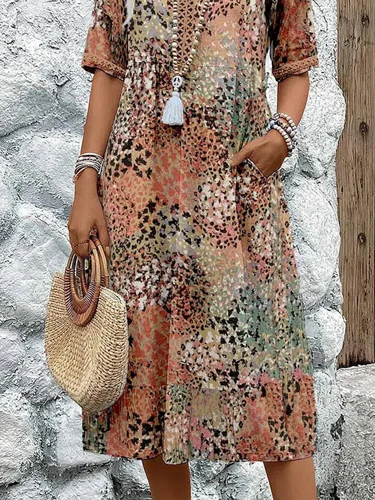 Serenade – Elegant Fluid Midi Dress