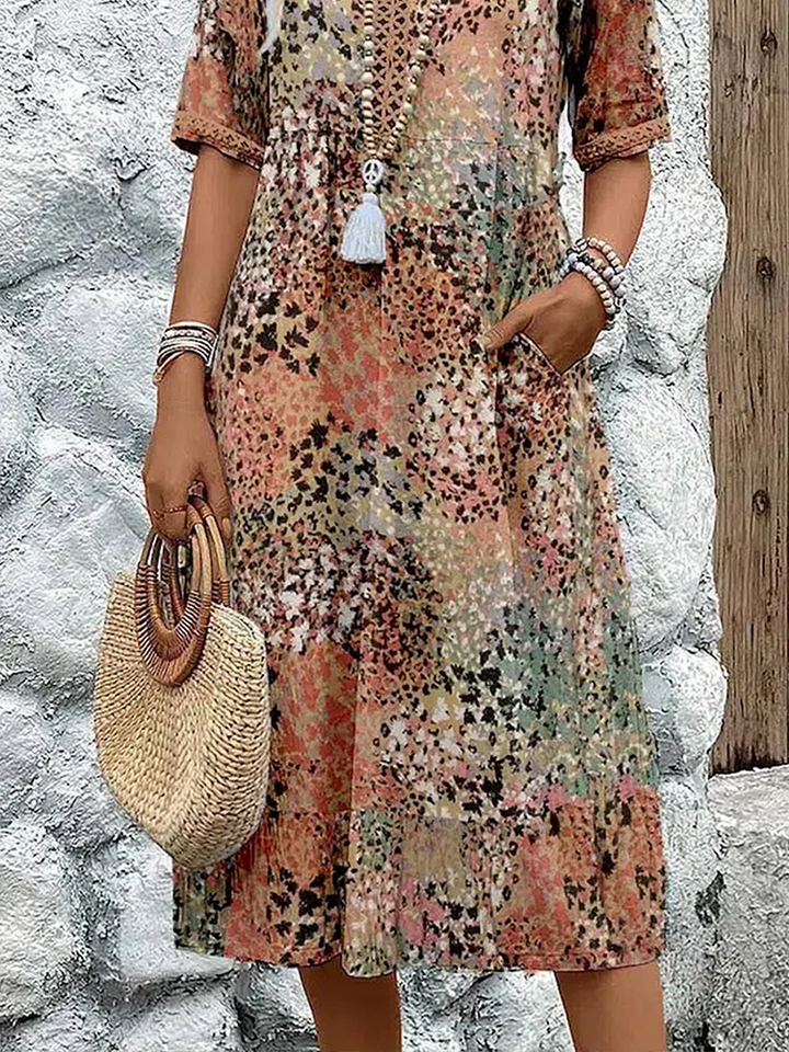 Serenade – Elegant Fluid Midi Dress