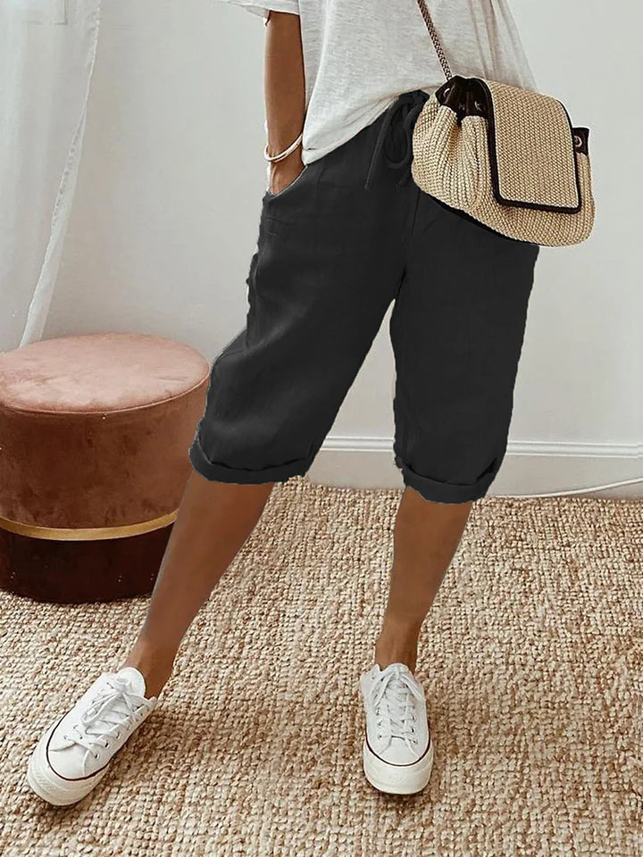 Laluna® | Cotton Linen Relaxed Shorts